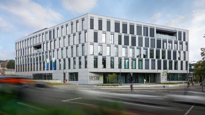 Die WSW Hauptzentrale an der Bromberger Straße Ecke Carnaper Straße
