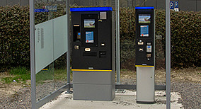Parkautomat auf dem Parkplatz Carnaper Platz