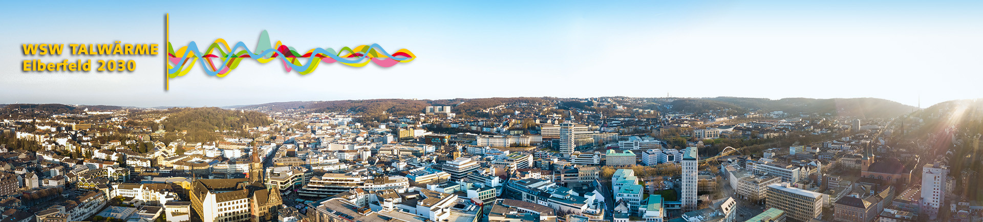 Luftaufnahme Panorama Wuppertal-Elberfeld