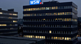 WSW-Verwaltungshäuser Nacht